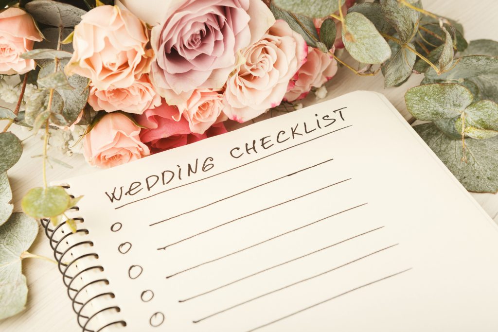 List for planning a wedding